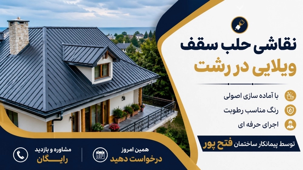 نقاشی حلب سقف ویلایی در رشت اجرای تمیز، ماندگار نقاشی حلب سقف ویلایی در رشت اجرای تمیز، ماندگار